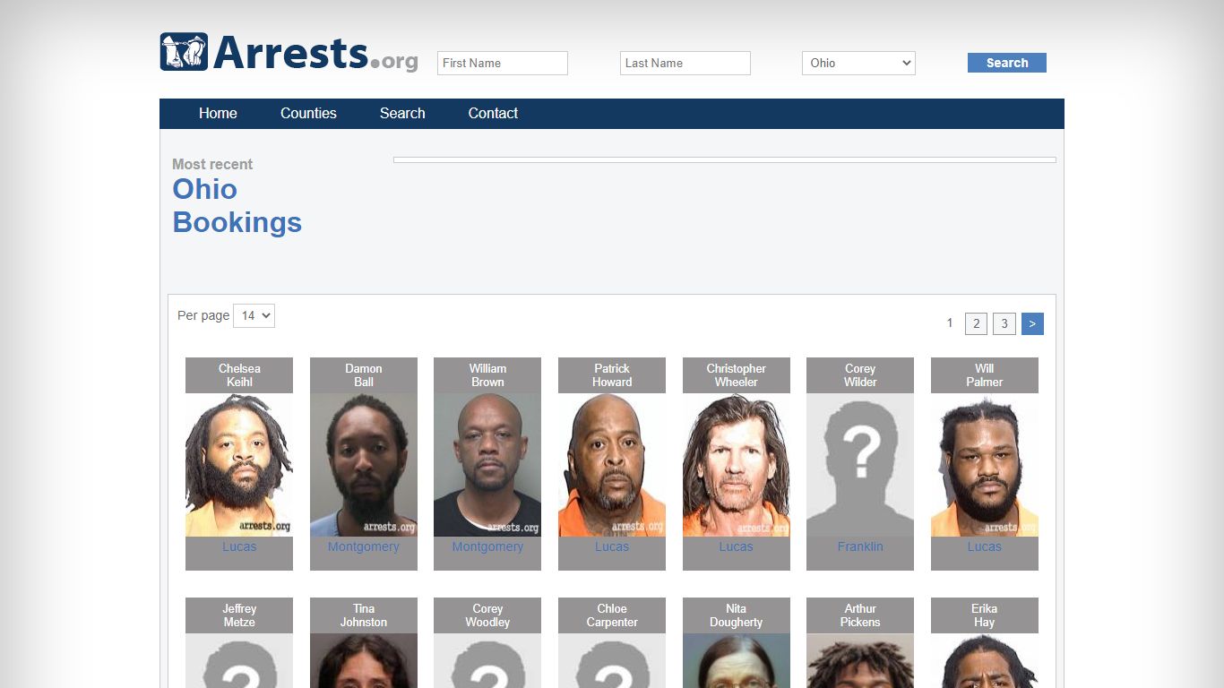 Ohio Arrests and Inmate Search